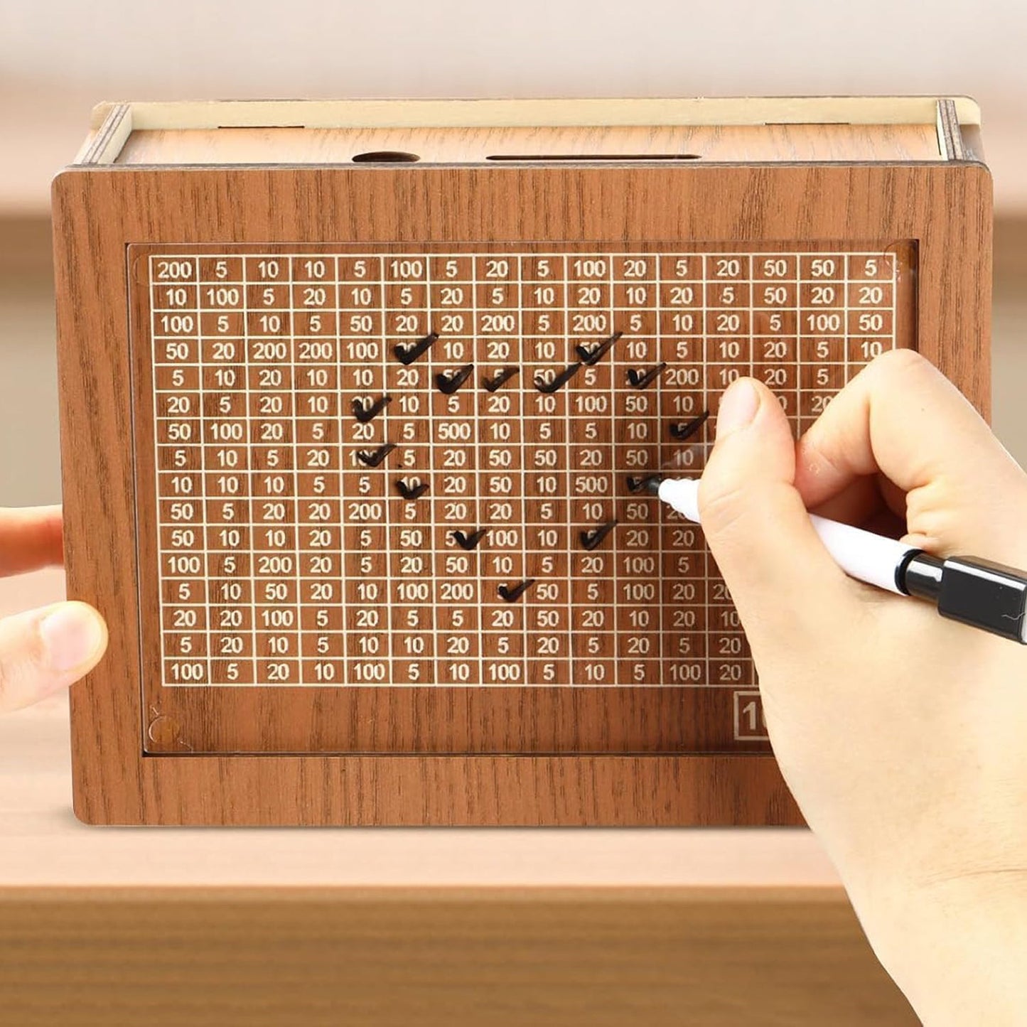 Savings Buddy Wooden Piggy Bank