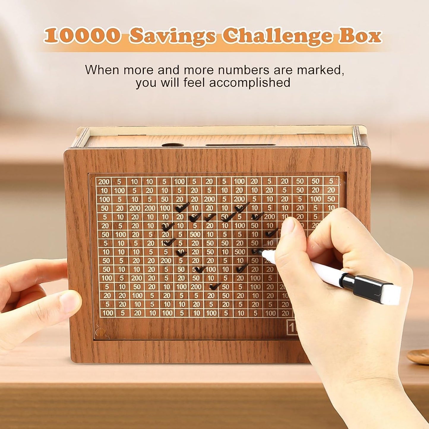 Savings Buddy Wooden Piggy Bank