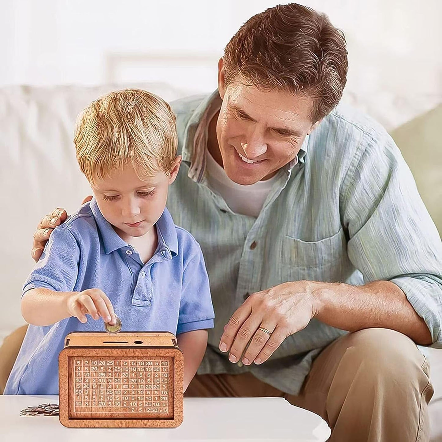 Savings Buddy Wooden Piggy Bank