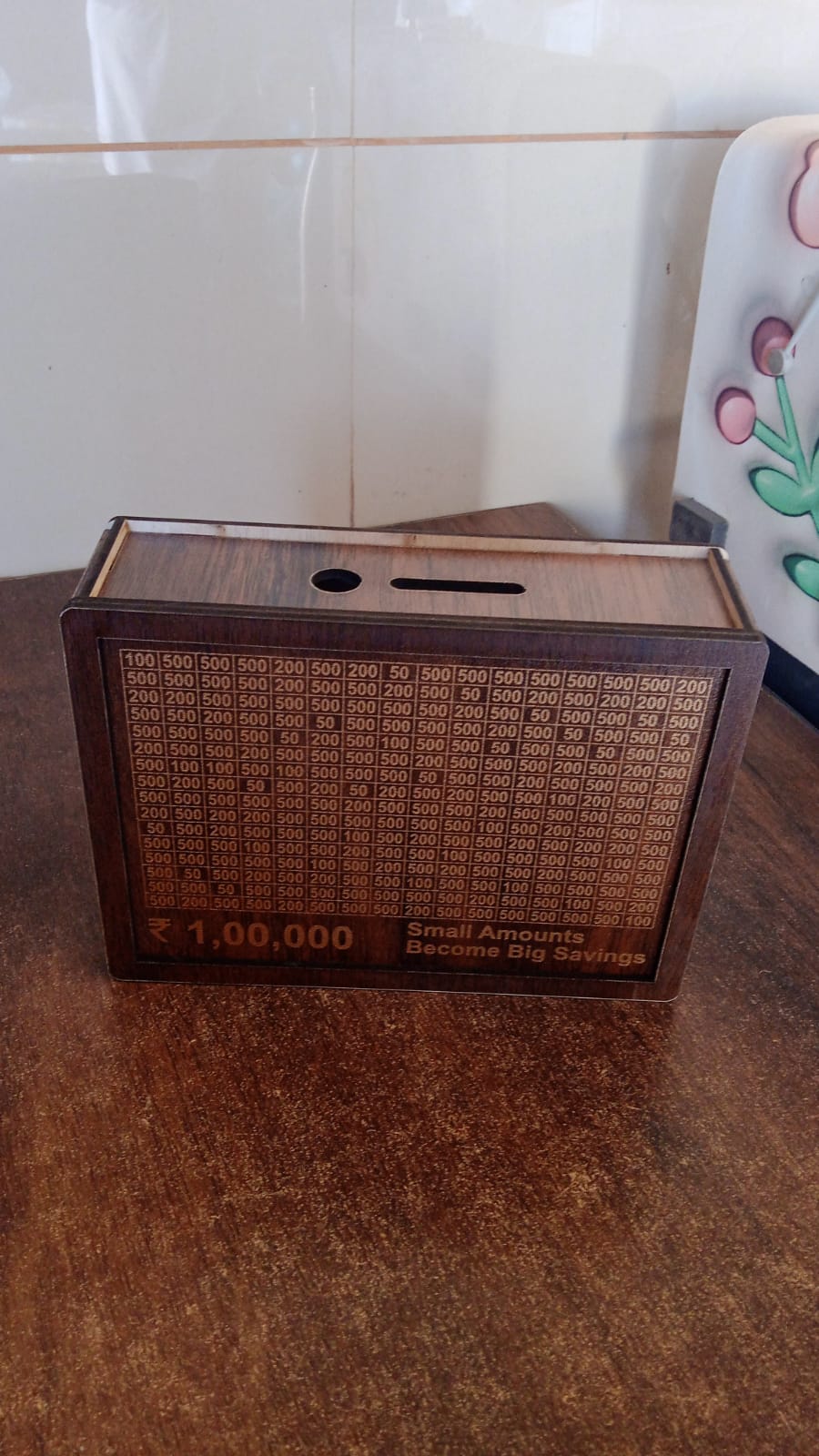 Savings Buddy Wooden Piggy Bank