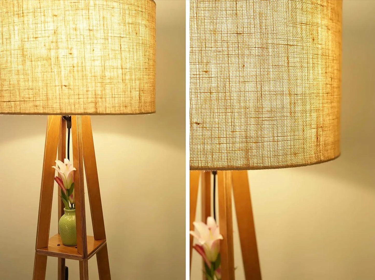 Elegant Wooden Floor Lamps