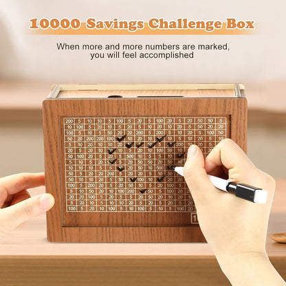 Savings Buddy Wooden Piggy Bank