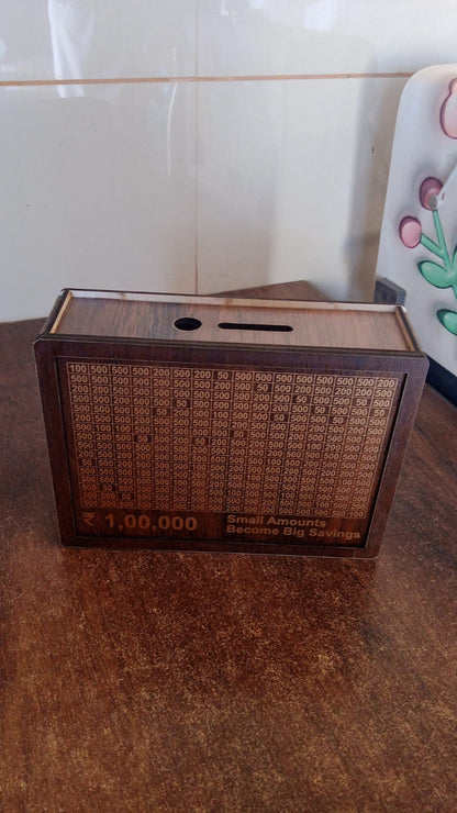 Savings Buddy Wooden Piggy Bank